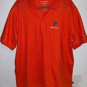 Tommy Bahama Princeton University IslandZone Polo Shirt Orange - Men's L‎